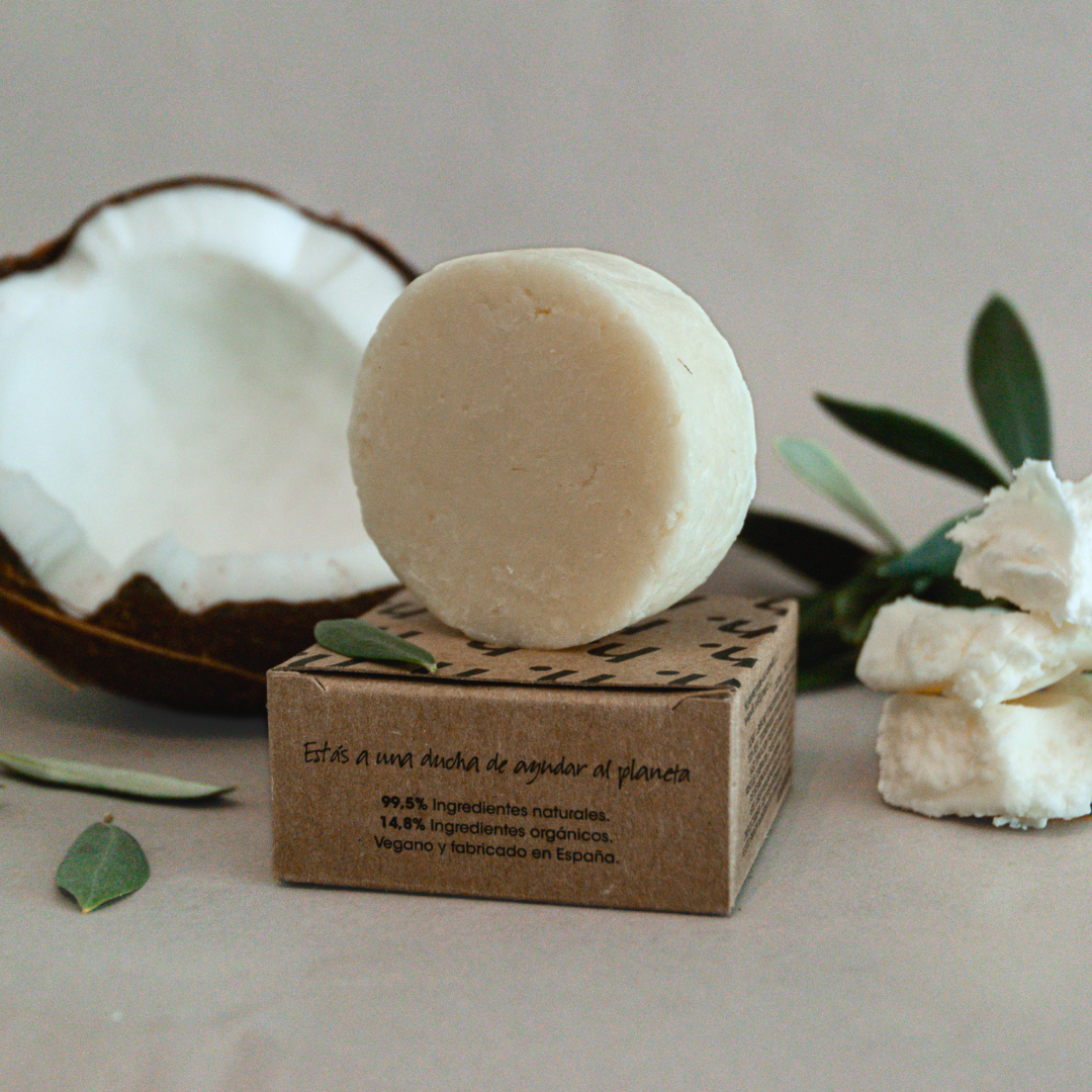 Champú en pastilla con Coco y Karité