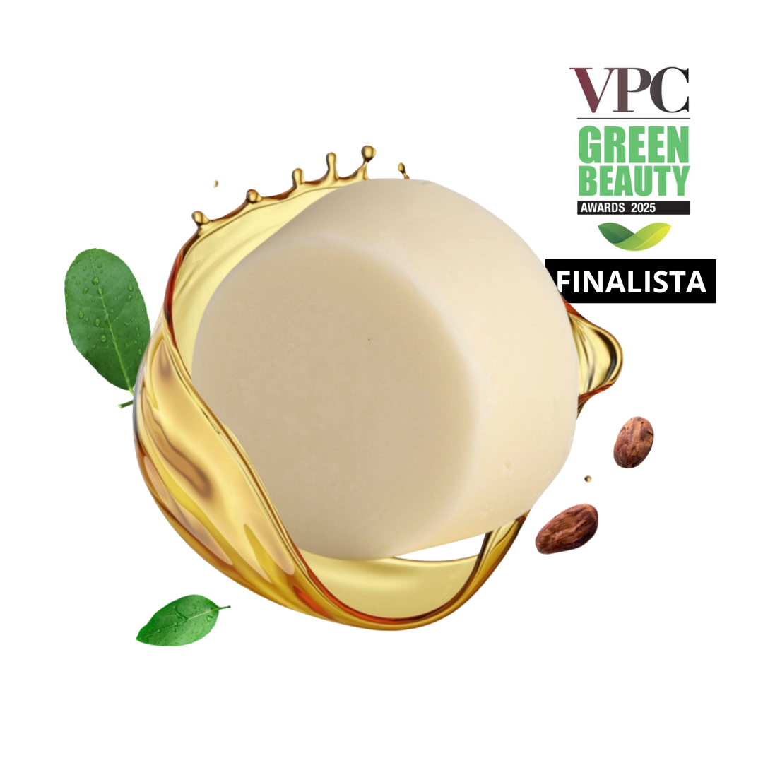 Hidratante corporal sólido con Cacao, Jojoba, Argán y Té Verde