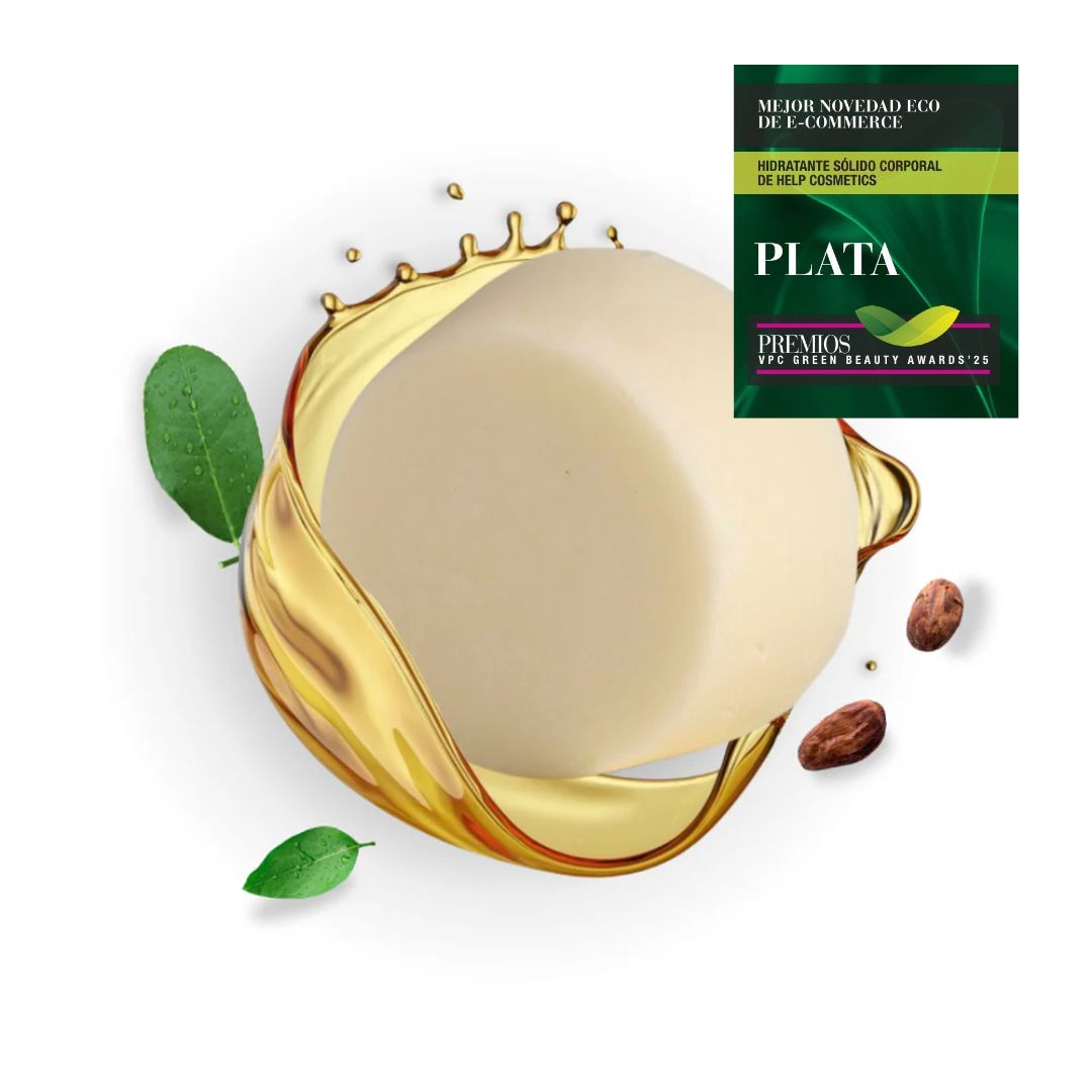 Hidratante corporal sólido con Cacao, Jojoba, Argán y Té Verde