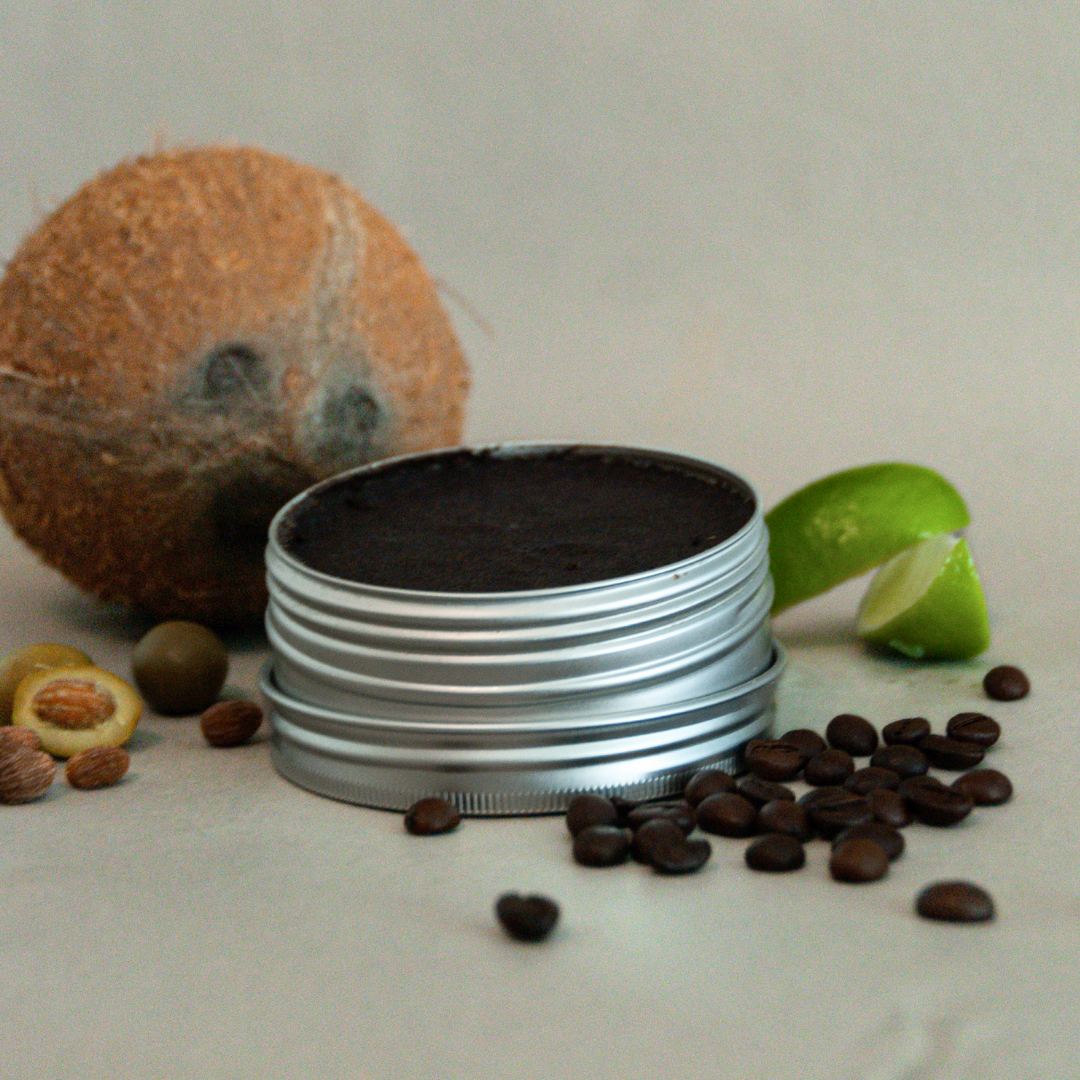Exfoliante hidratante con café y coco